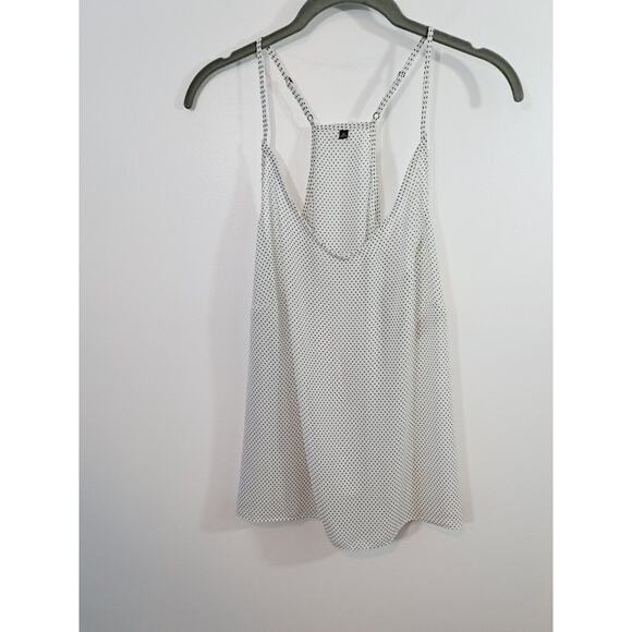 Cabi Women's Black White Floral Polka-dot 2 Pc Blouse Set Size Medium - Picture 7 of 8